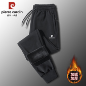外穿直筒裤 皮尔卡丹加绒加厚运动裤 休闲束口卫裤 大码 男 男纯棉冬季