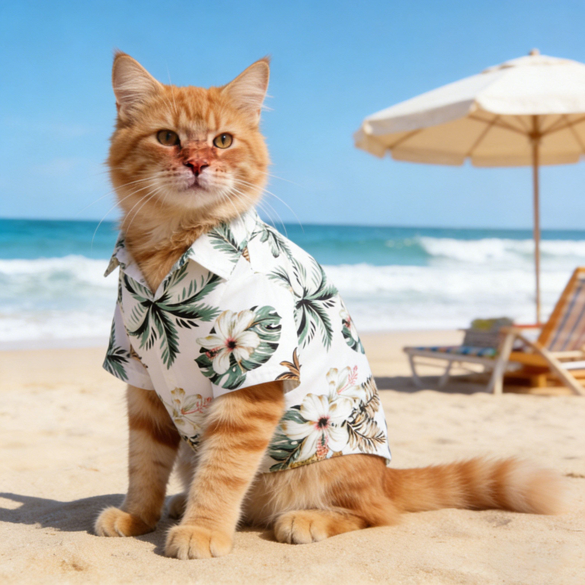 橘猫专用衣服猫咪衬衫小猫防掉毛幼猫宠物春夏薄款公猫外出夏季