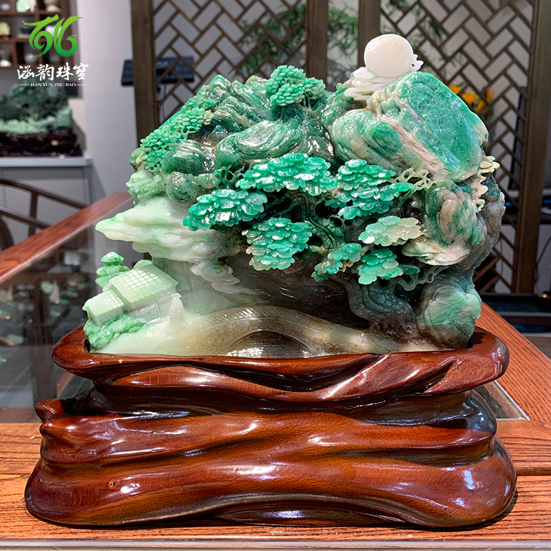 涵韵珠宝独山玉摆件 蒸蒸日上家居摆件大师雕刻高端礼品