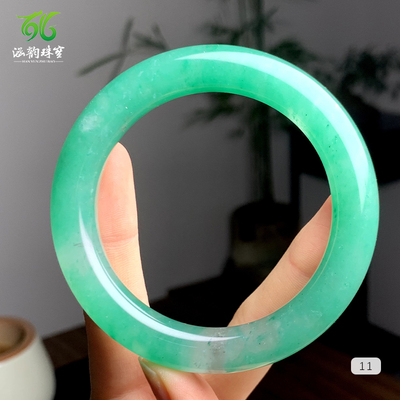 涵韵珠宝独龙玉冰飘女款手镯