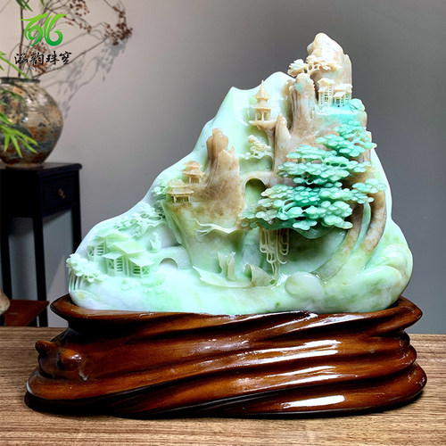 天然独山玉摆件鸿运当头前程似锦
