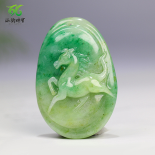 涵韵珠宝南阳独山玉吊坠天然玉石一路高升玉吊坠送礼玉佩玉石挂件