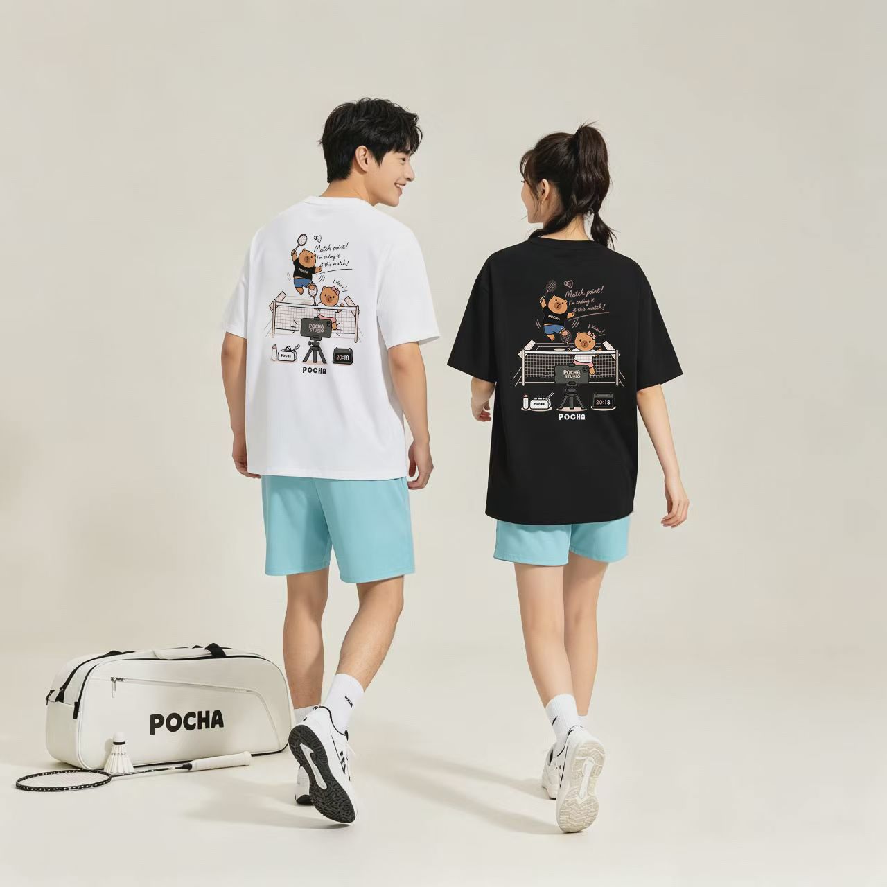正品韩版羽毛球服短袖T恤男文化衫球衣棉感速干运动服定制印字LX