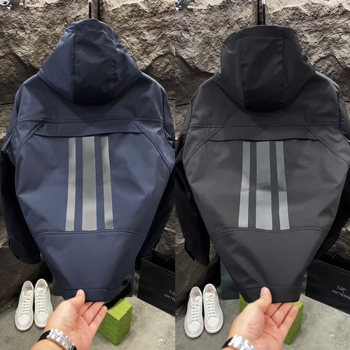 欧货春季冲锋衣连帽夹克外套