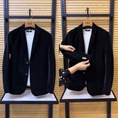 西服商务休闲时尚 西装 帅气百搭韩版 6109秋冬男士 长袖 上衣单件外搭