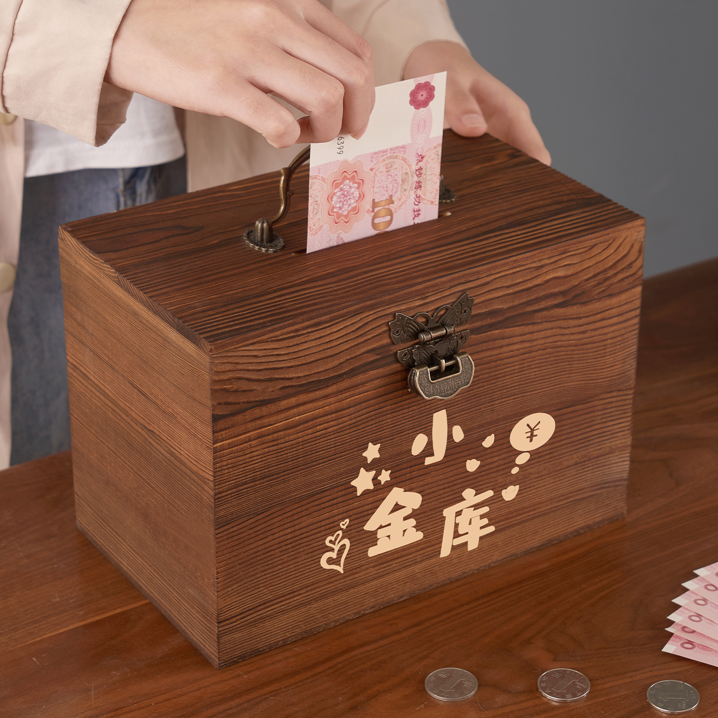 存钱罐2025新款可存可取儿童男孩女孩储钱箱储蓄只进不出成人网红