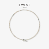 EWEST 小米珠珍珠项链女珠锁骨链轻奢颈链高级感串珠气质小众项饰