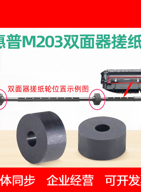 适用HPM203dw双面器搓纸轮M227sdn M227fdw 227fdn双面单元进纸轮