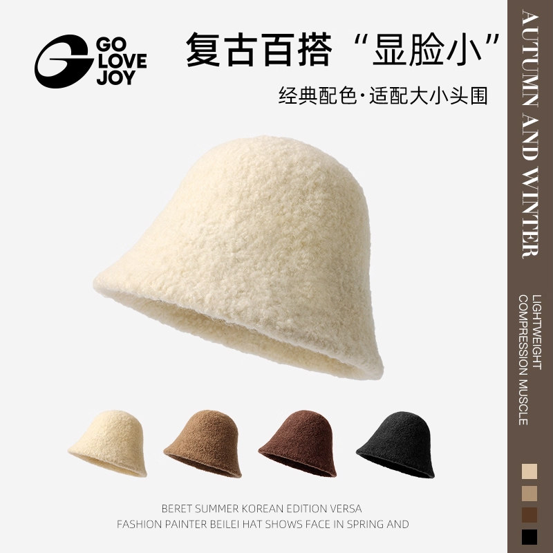 渔夫帽女2025秋冬新款百搭显脸小图片