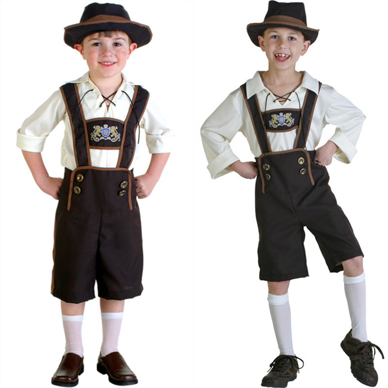 On June 1, children's German traditional Oktoberfest costumes Bavaria Munich national costumes stage costumes