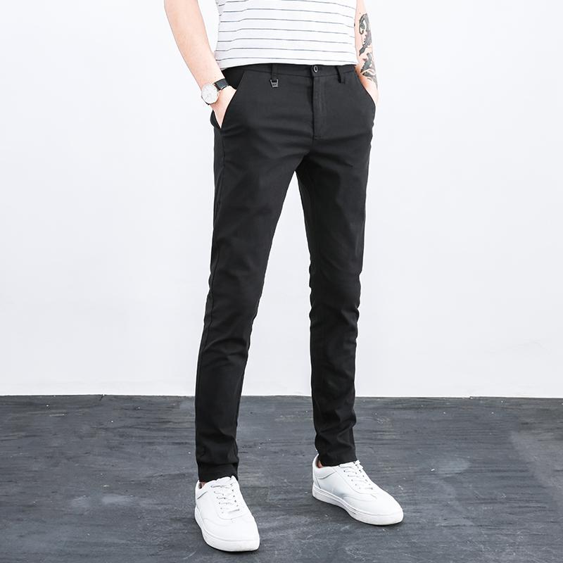 券后59.00元夏裤2019新款男士裤子夏季薄款休闲裤男修身夏天韩版潮流悠闲布裤
