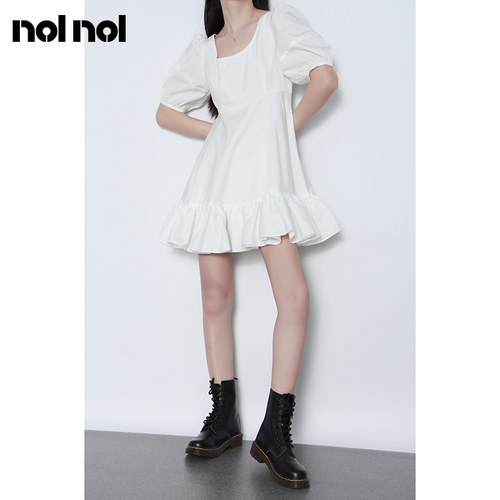 nolnol法式连衣裙小个子修身裙子