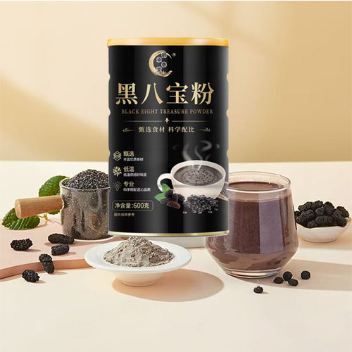 鹤承泰堂黑八宝粉600克/罐即食代餐粉早餐养生粉
