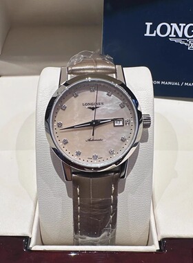 Longines浪琴瑞士手表经典复刻系列机械表皮带女表 L4.325.4.87.2