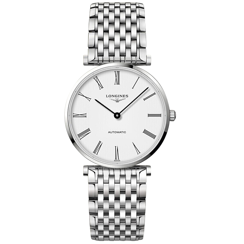 Longines浪琴正品手表男 嘉岚系列钢带机械瑞士男表L4.908.4.11.6