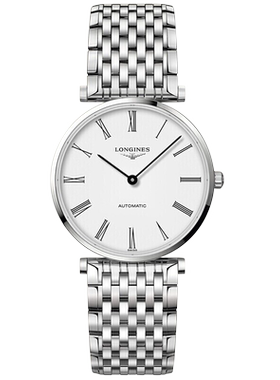 Longines浪琴正品手表男 嘉岚系列钢带机械瑞士男表L4.908.4.11.6