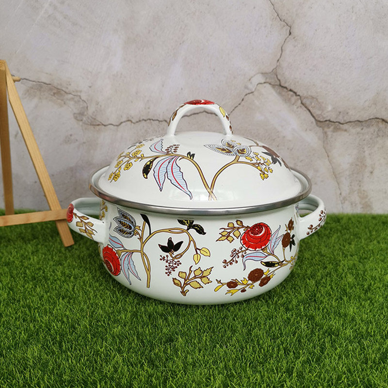 【薄款瑕疵特卖】 燃气灶电磁炉通用双耳搪瓷锅药膳锅泡面锅家用|ruв категории кухня/посуда, посуда, горшок/горшок/чайник, суп - от Buy2taobao.com для оказания профессиональной услуги покупки агента Taobao