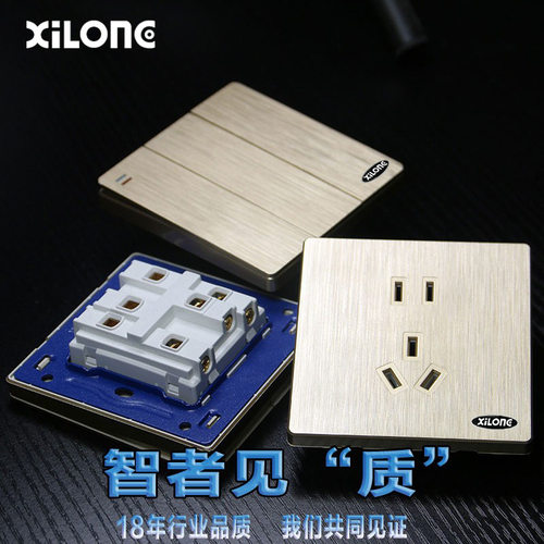 西龙一开二开开关插座