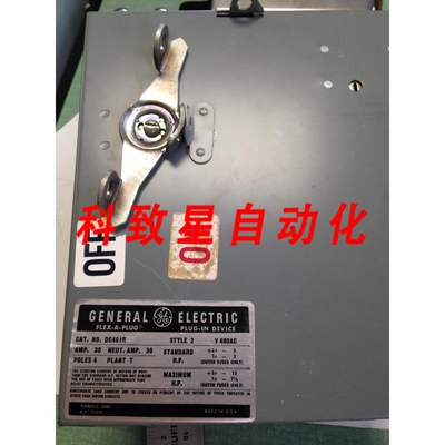 工业配件DE461R FLEX-A-PLUG BUSWAY PLUG 4 PH GE DE46IR 30 AMP