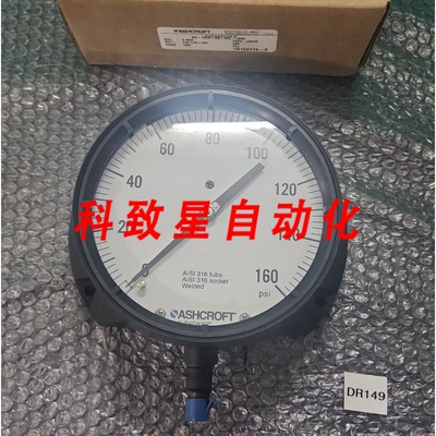 工业配件DURAGAUGE 60-1379-88-02L-160#316SS 0-160 PSI