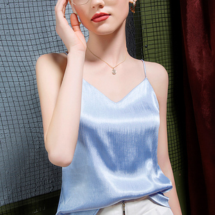内搭性感丝绸缎面宽松百搭韩式 吊带女背心西装 小吊带 新款 2025秋季