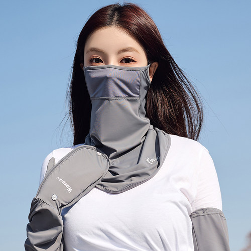 夏季女防紫外线护颈面纱