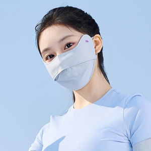 护眼角冰丝防晒口罩女防紫外线夏季户外透气薄款遮阳面罩2025新款