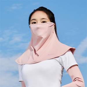冰丝面纱脖子防晒围脖护颈脖套开车神器防紫外线披肩骑行面罩女夏
