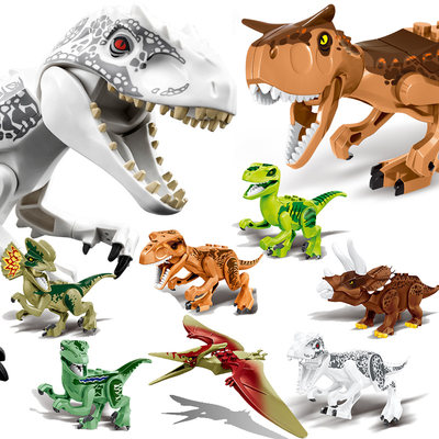 乐高积木侏罗纪系列恐龙拼装玩具