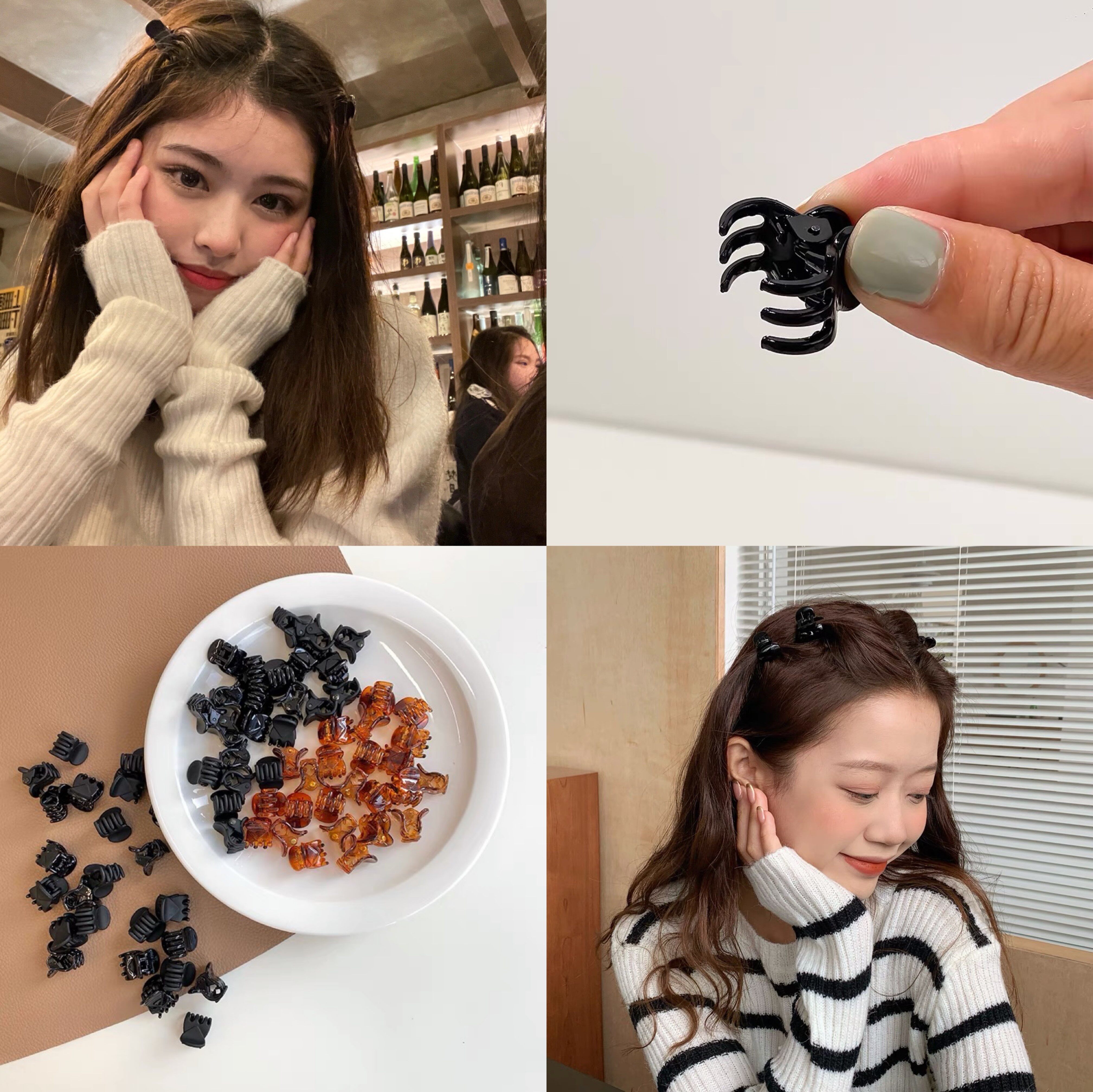 公主头可爱甜美迷你小抓夹24个刘海夹