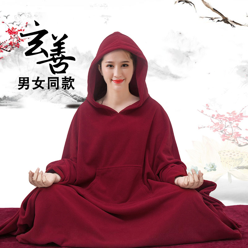 男女居士服摇粒绒打坐披风禅修静民族服装/舞台装