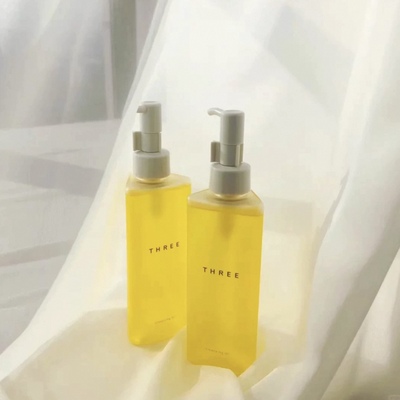 THREE小三卸妆油新升级方瓶天然植物卸妆油185ml清爽好乳化