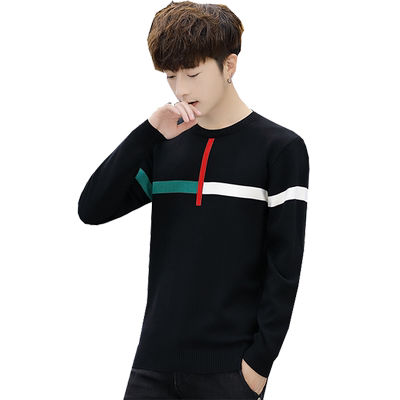 初中潮流圆领冬季保暖打底针织衫