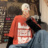 纯棉！春季假两件长袖圆领T恤男士韩版宽松潮流上衣外套DS898TP30，男装T恤，电商A102-1