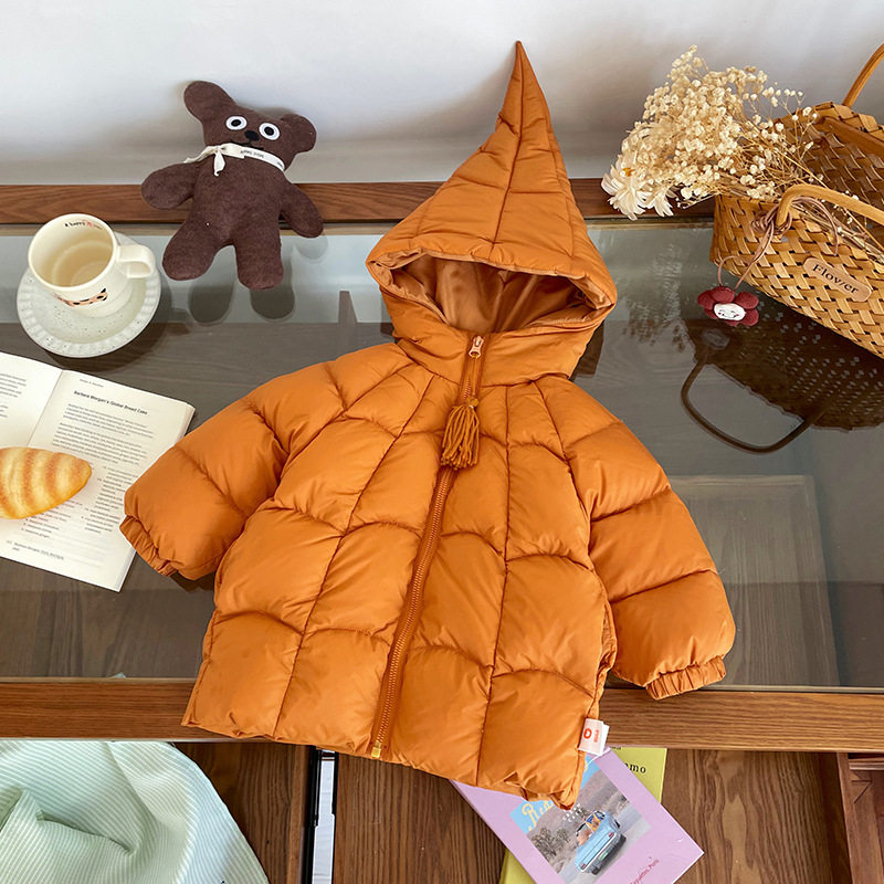儿童羽绒服2025冬季连帽南瓜色韩版男女童羽绒服可爱中小童棉服,童装/婴儿装/亲子装,羽绒服,淘宝优惠券,粉丝福利购,淘宝优惠卷