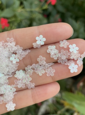 耐高温珠片3mm5mm7mm葱粉彩白色梅花亮片手缝闪片DIY材料饰品配件