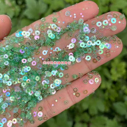 diy幻彩透明圆形缝衣服亮片新品