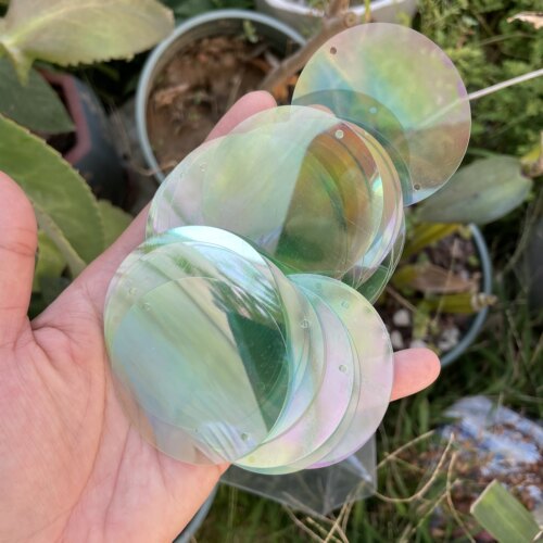 进口透明浅绿色亮片珠片