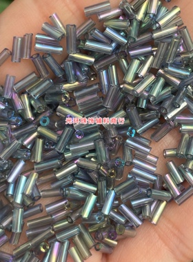 2mm-12mm透明彩灰色珠管 玻璃管珠DIY材料竹节管手工散珠制品配件