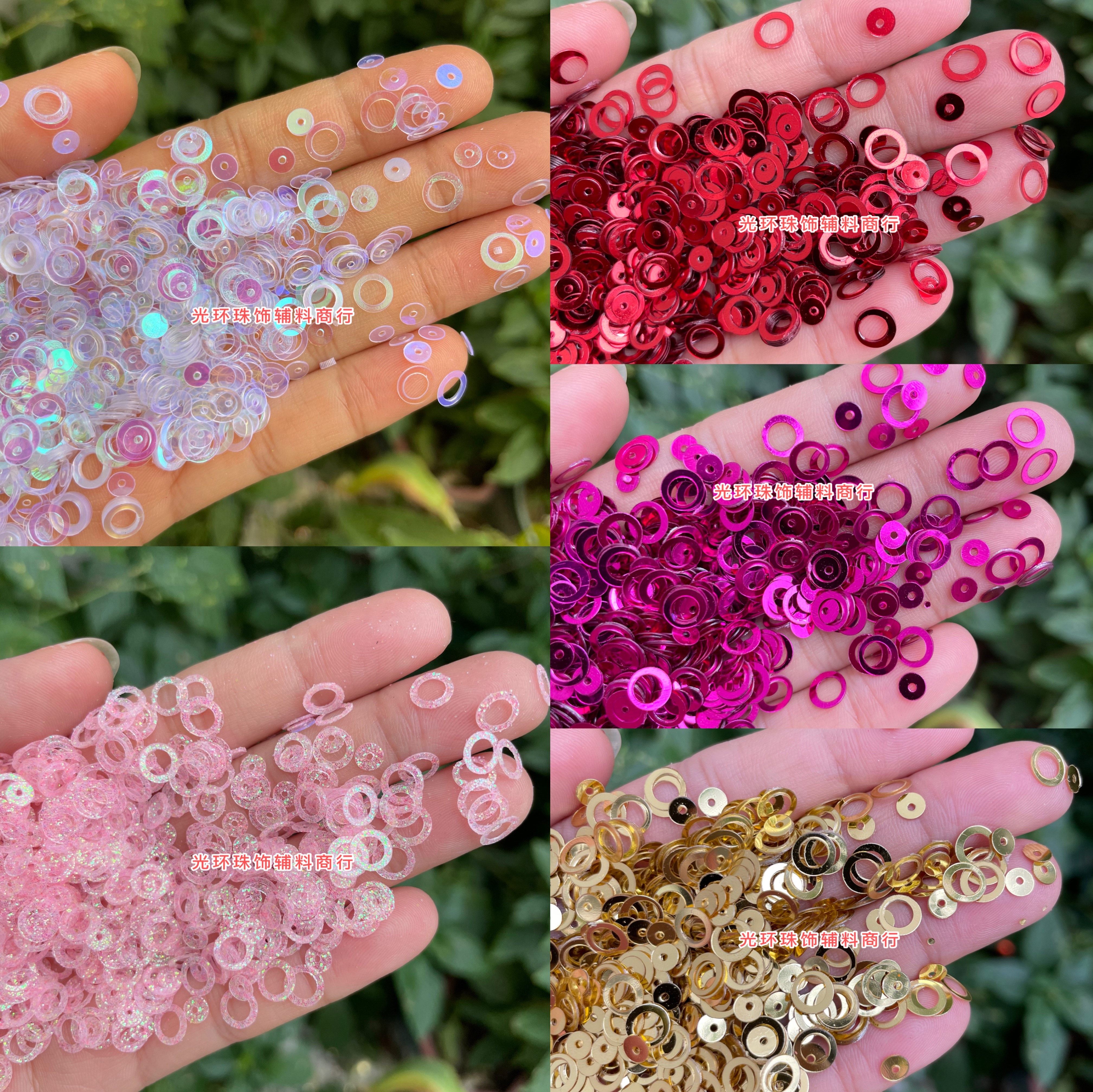 光环 多色6mm圆形双圈亮片玫粉色圆圈闪片DIY材料手工制作饰品,饰品/流行首饰/时尚饰品新,其他DIY饰品配件,淘宝优惠券,粉丝福利购,淘宝优惠卷