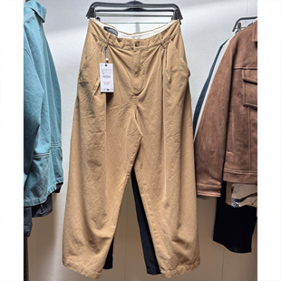 ZA2025秋季 1957305 新品 宽松棉质简约休闲长裤 707 男装 柜499