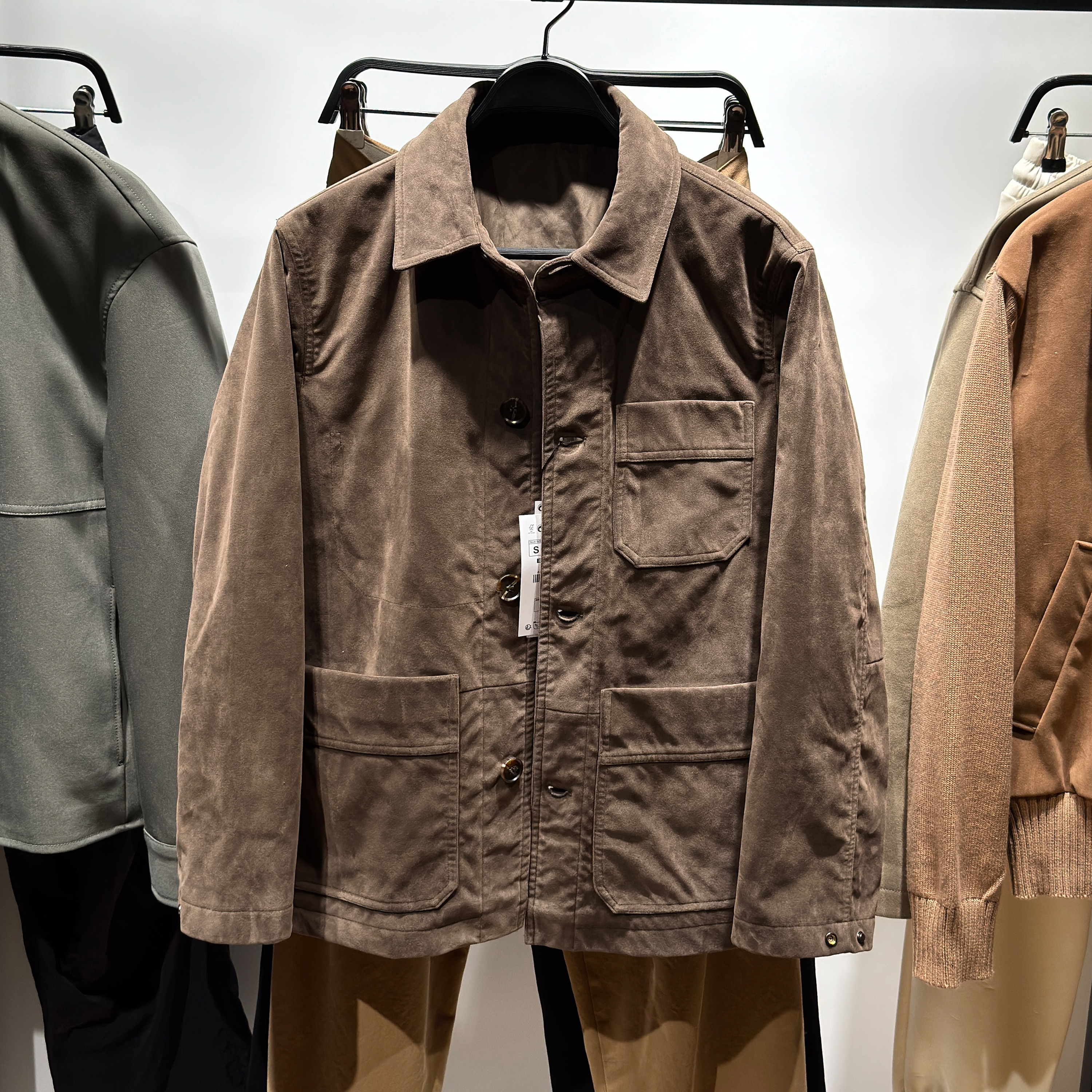 25秋季新品男装修身直筒衬衫外套