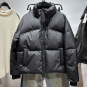 冬新款 男装 立领宽松仿皮革加厚棉服夹克外套 柜799 6985450 800