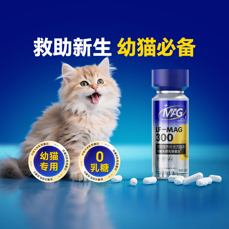 【幼猫必备】MAG天然乳铁蛋白首创者0乳糖有助增强体质60粒新生猫,宠物/宠物食品及用品,猫特色保健品,淘宝优惠券,粉丝福利购,淘宝优惠卷