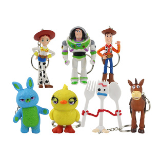 玩具总动员巴斯光年胡迪公仔钥匙扣包包挂件装饰模型玩偶手办摆件