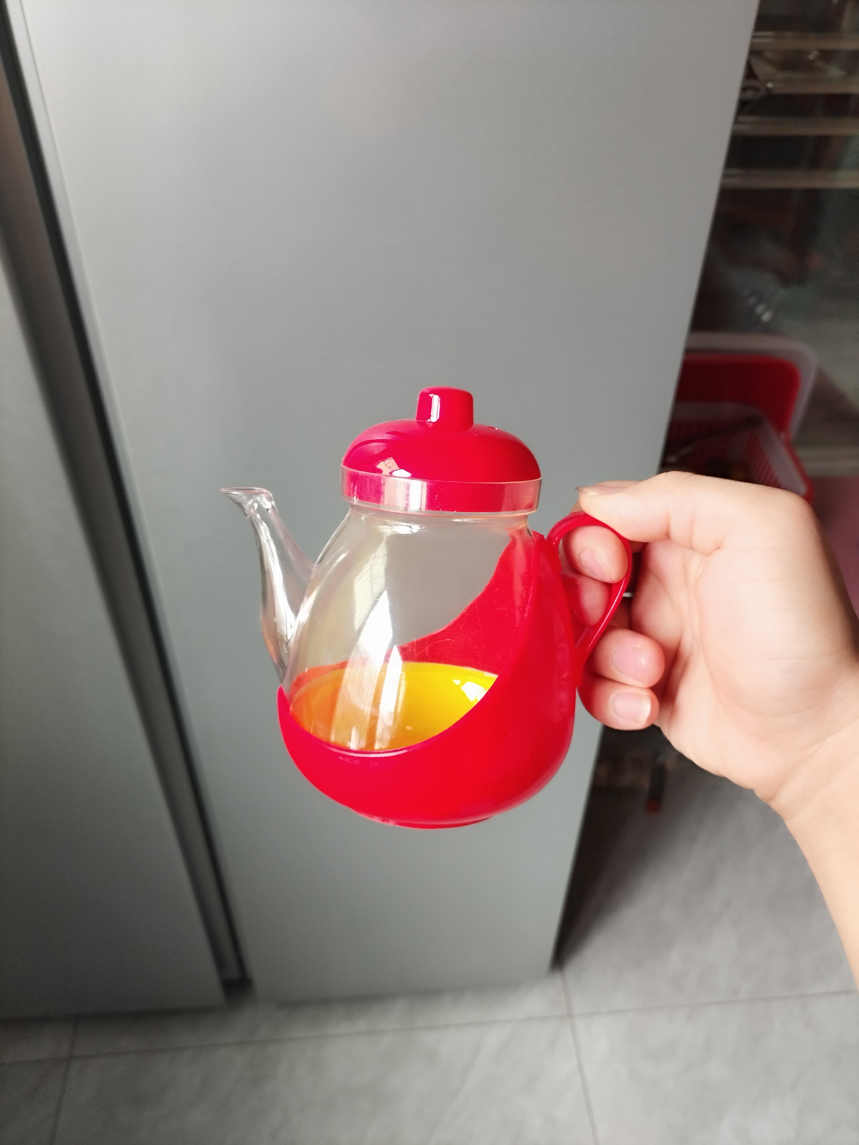 家用提手小口径专用透明塑料透明油壶