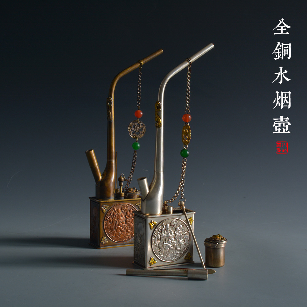 加厚纯铜烟斗烟袋烟具水烟壶
