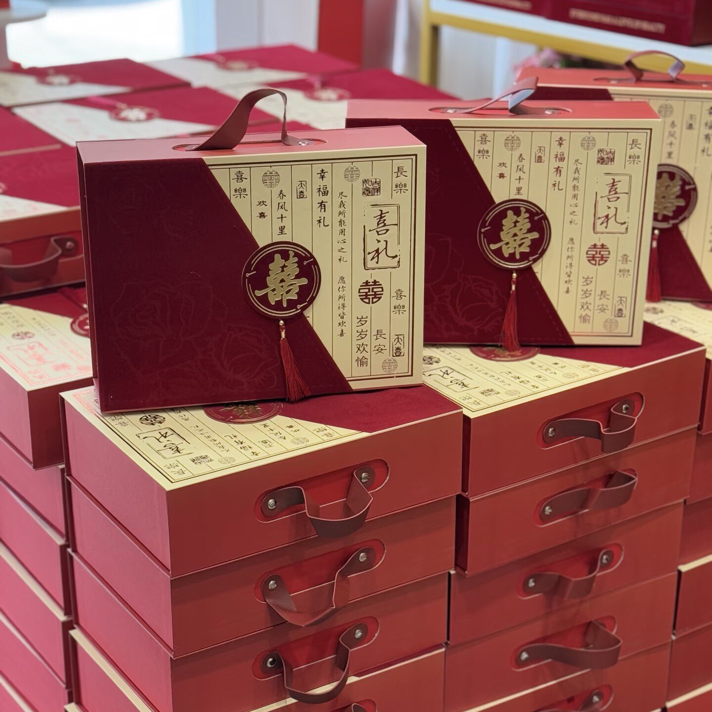 中式婚礼喜糖盒订婚新婚伴手礼盒伴郎伴娘回礼婚宴高级礼品盒空盒