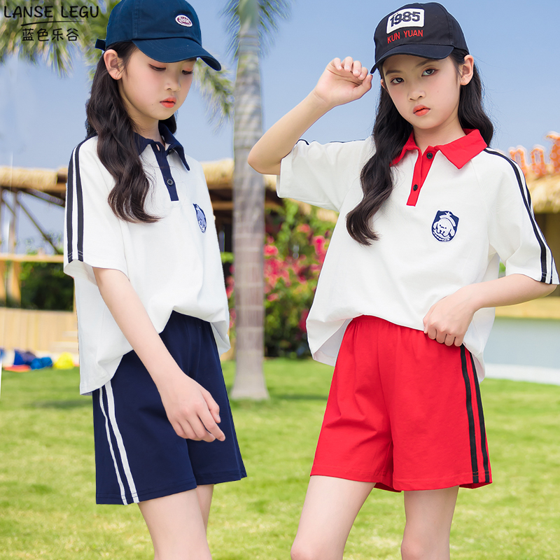 女童套装夏款2025新款中大儿童时髦洋气短袖运动装休闲短裤两件套