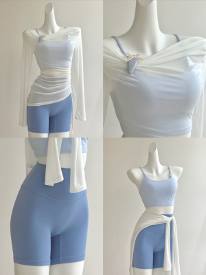 YOYO推荐运动短裤女夏健身外穿瑜伽短裤三分高弹收腹普拉提瑜伽裤